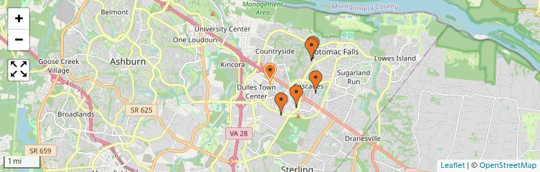 Related schools map