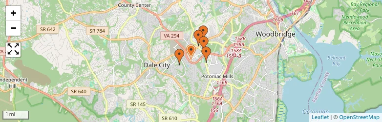 Related schools map