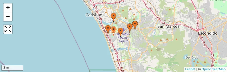 Related schools map