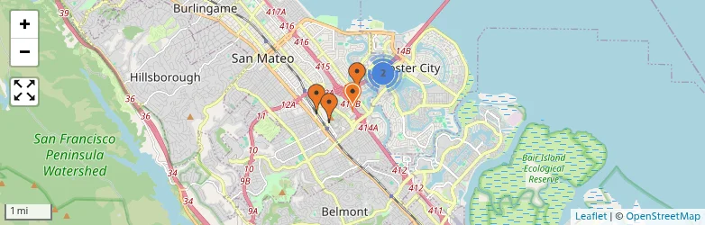 Related schools map