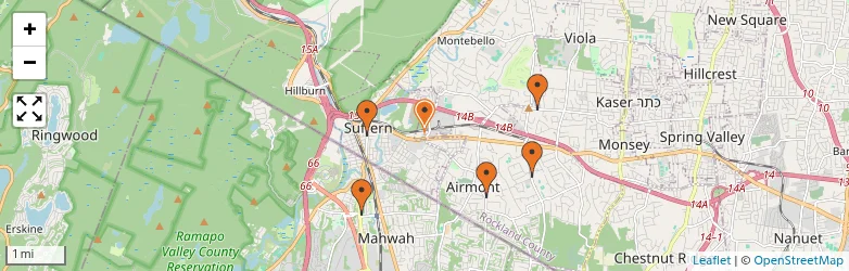 Related schools map