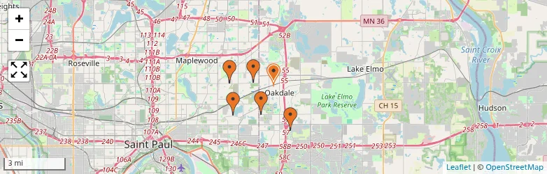 Related schools map