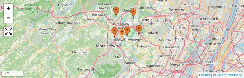 Related schools map