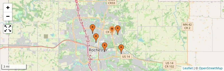 Related schools map