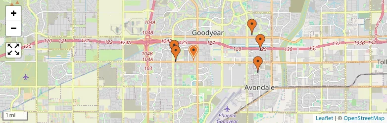 Related schools map
