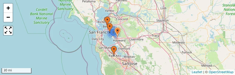 Related schools map