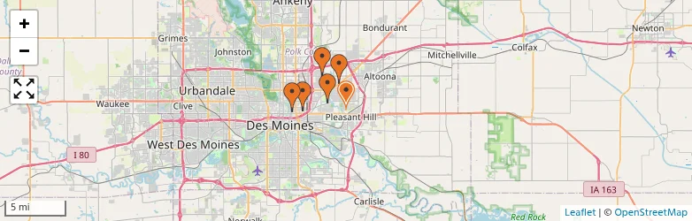 Related schools map