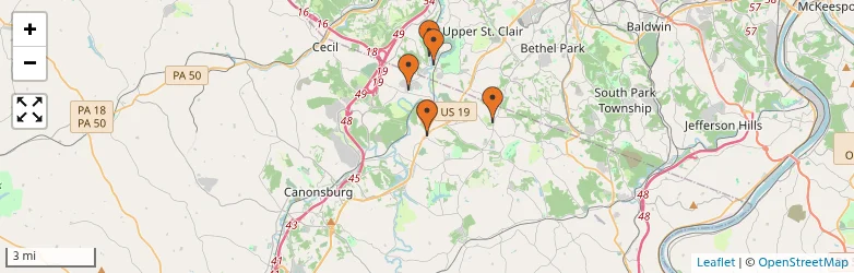 Related schools map