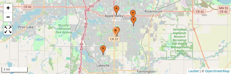 Related schools map