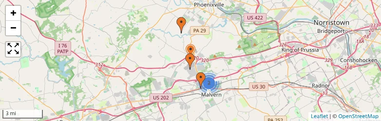 Related schools map