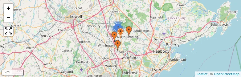 Related schools map