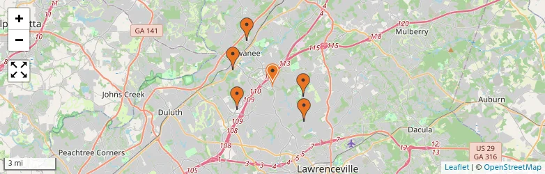 Related schools map