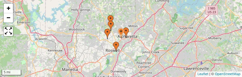 Related schools map