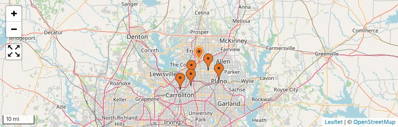 Related schools map