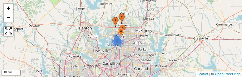 Related schools map