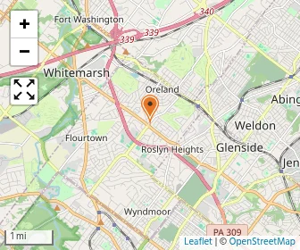 Map of Oreland Evangelical Presbyterian Preschool