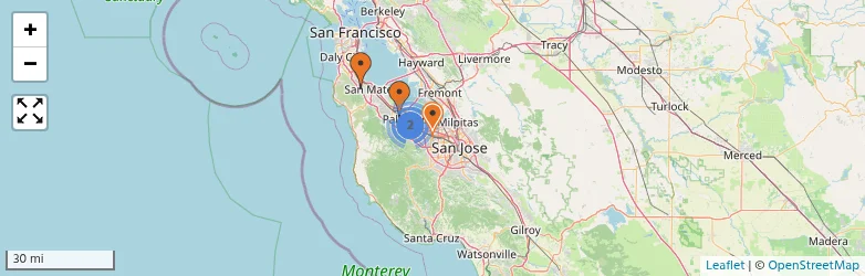 Related schools map