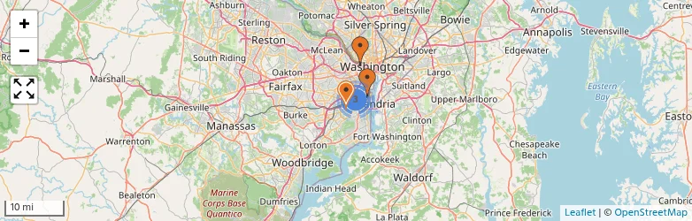 Related schools map
