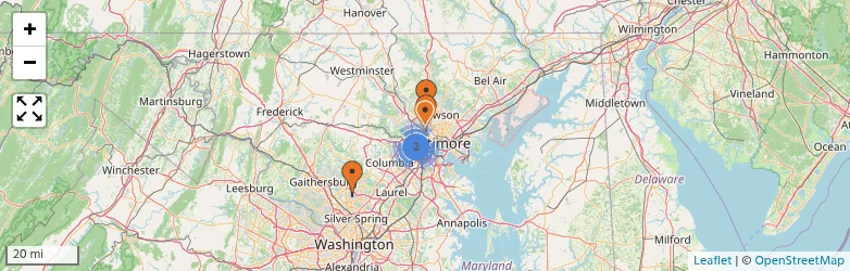 Related schools map