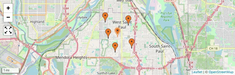 Related schools map