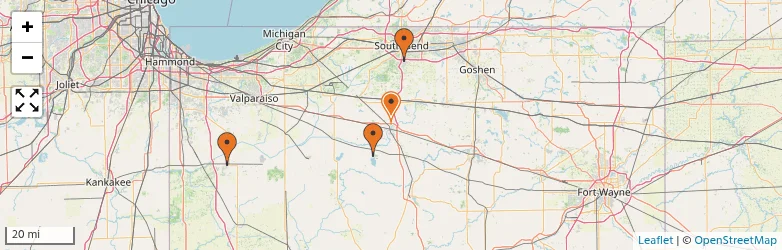 Related schools map