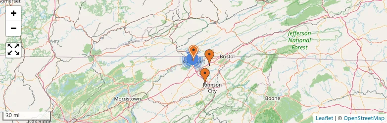 Related schools map