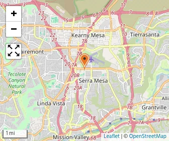 Map of Soille San Diego Hebrew Day School