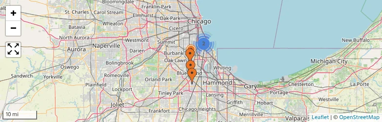 Related schools map