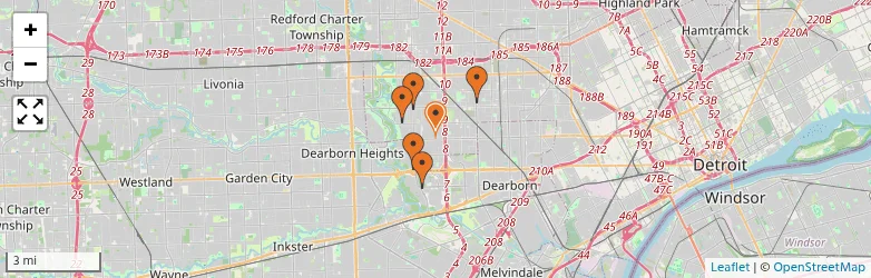 Related schools map