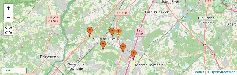 Related schools map