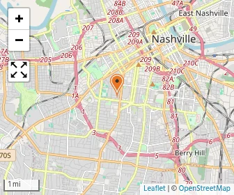 Map of Vanderbilt Children's Hospital