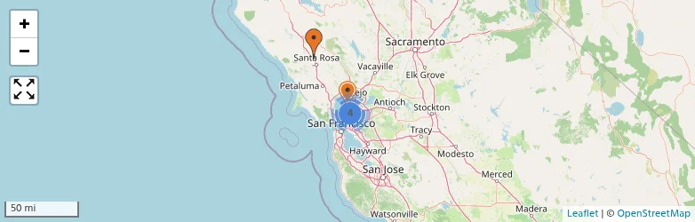 Related schools map