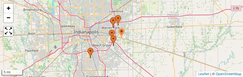 Related schools map