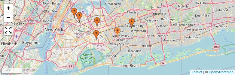 Related schools map