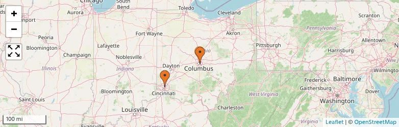 Related schools map
