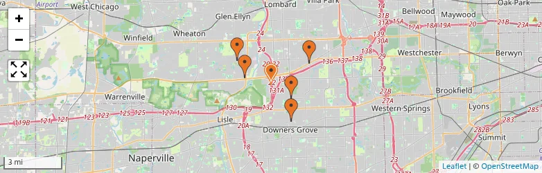 Related schools map