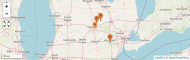 Related schools map