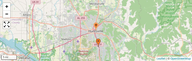 Related schools map