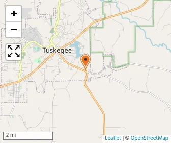 Map of Three Springs School Of Tuskegee