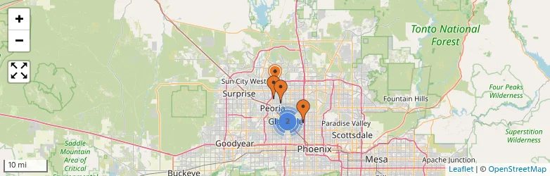 Related schools map
