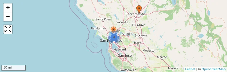 Related schools map