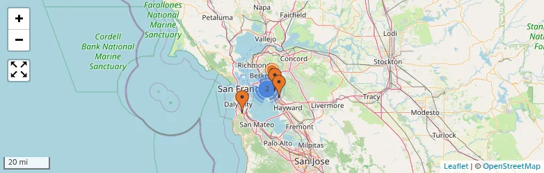 Related schools map
