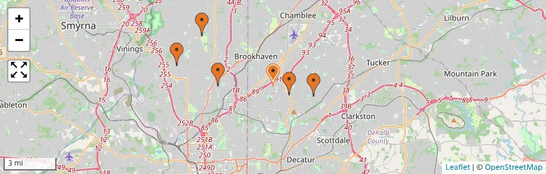 Related schools map