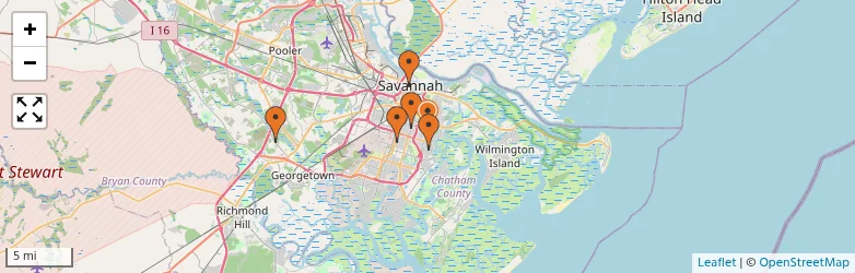 Related schools map