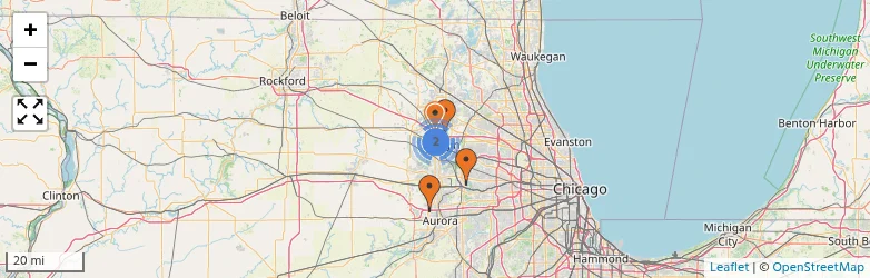 Related schools map