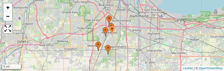 Related schools map