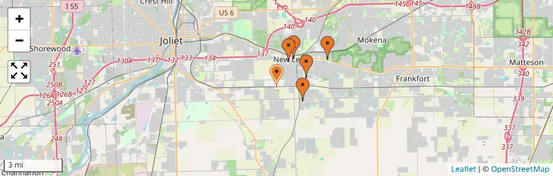 Related schools map