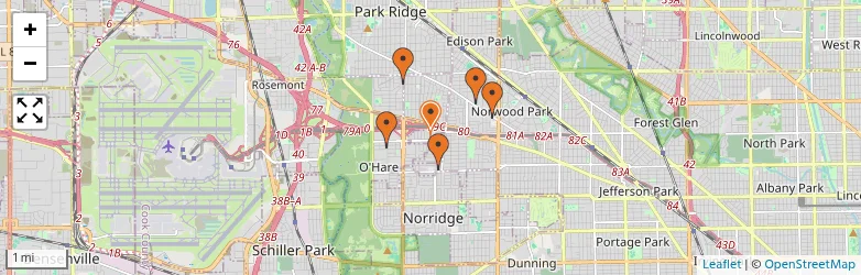 Related schools map