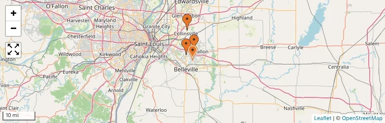 Related schools map