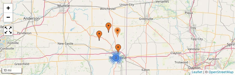 Related schools map